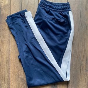Navy blue Nike track pants